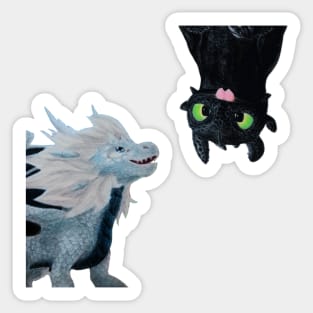 Zym and Toothless Crossover Sticker